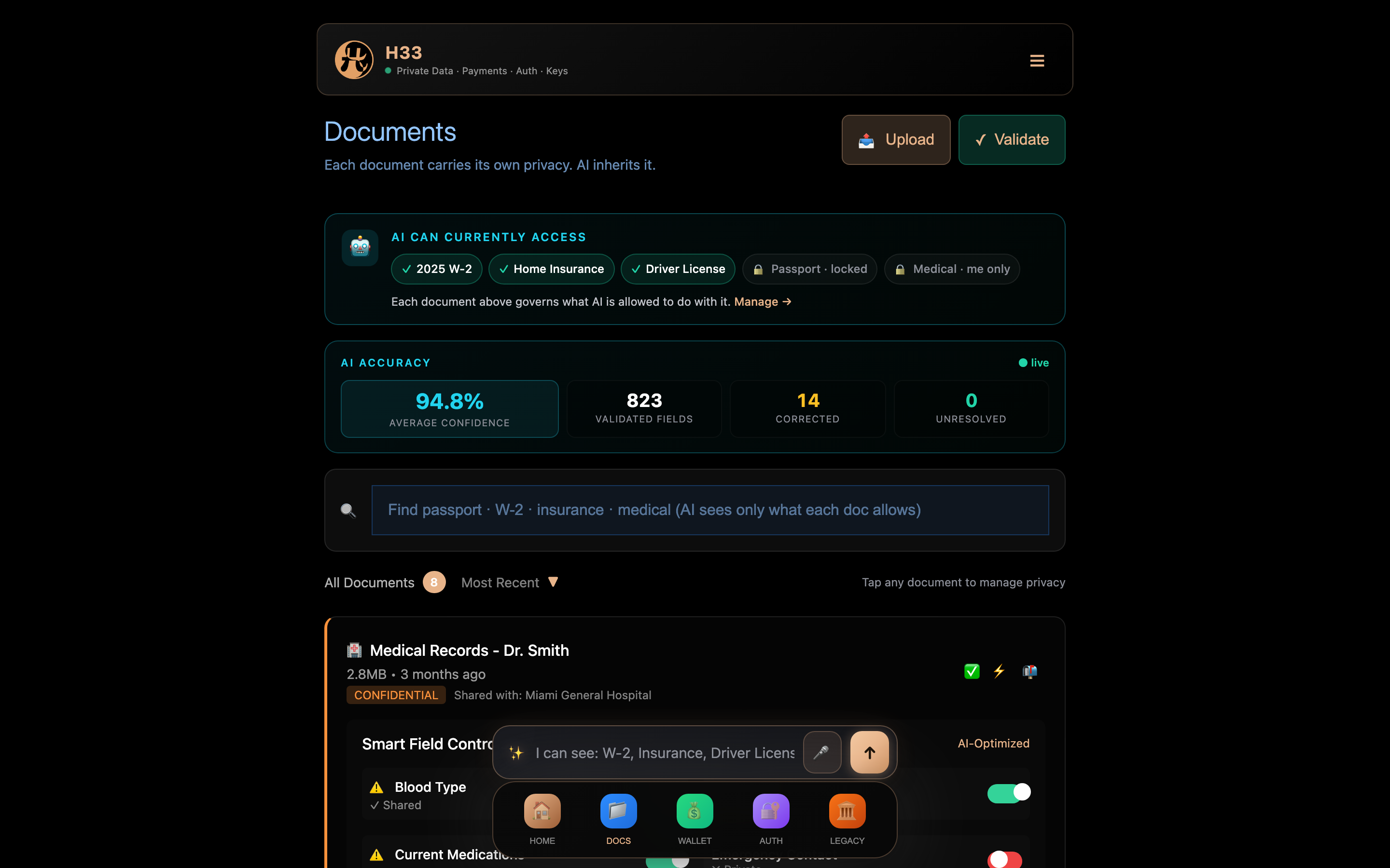 the vault on desktop