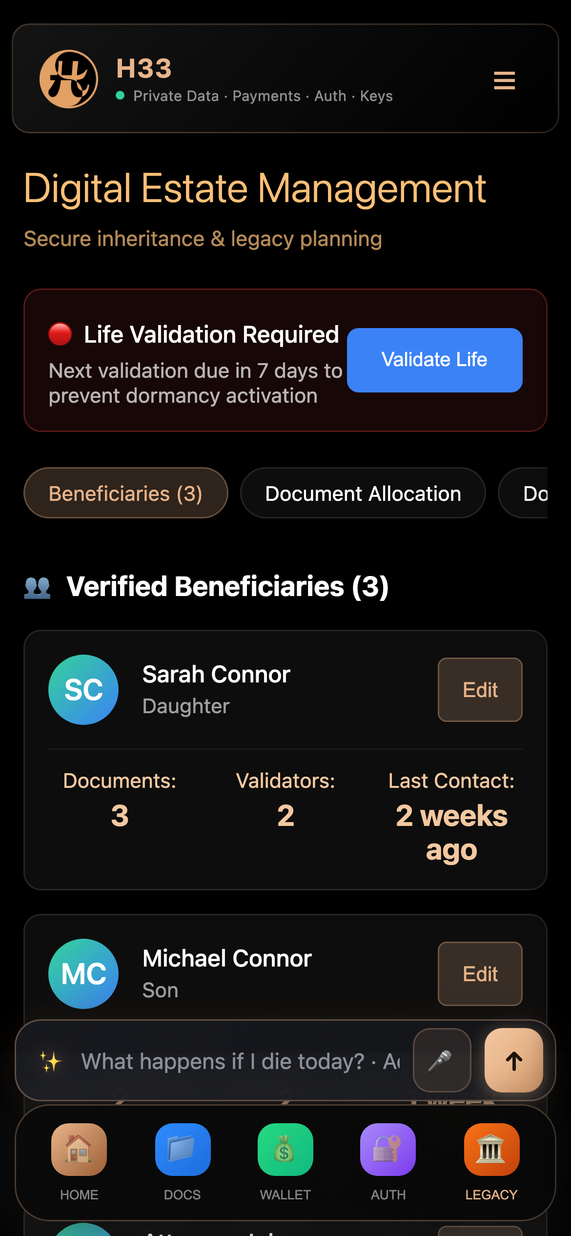 Assign executor